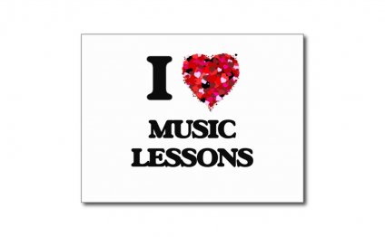 I love Music Lessons Postcard