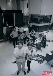 Although of an Alanta Rhythm Section session in 1970, this photo shows the unique layout of the Studio One live room and control room. To the left of the picture is the 'mobile' drum booth.