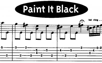 Paint It Black Guitar Lesson