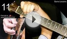10 EASY BARRE CHORDS GUITAR LESSON + TABS by GuitarNick