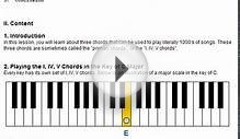 10. Piano Chords Lesson for Beginners