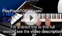 Piano Lessons: The secret of "Chord Voicings"
