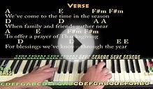 Thanksgiving Prayer (Johnny Cash) Piano Cover Lesson with